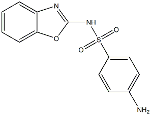 4-amino-N-(1,3-benzoxazol-2-yl)benzenesulfonamide Struktur