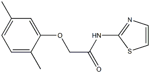 2-(2,5-dimethylphenoxy)-N-(1,3-thiazol-2-yl)acetamide Struktur