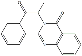 3-(1-methyl-2-oxo-2-phenylethyl)-4(3H)-quinazolinone Struktur