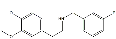 N-[2-(3,4-dimethoxyphenyl)ethyl]-N-(3-fluorobenzyl)amine Struktur