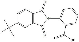 2-(5-tert-butyl-1,3-dioxo-1,3-dihydro-2H-isoindol-2-yl)benzoic acid Struktur