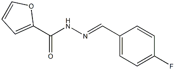 N'-(4-fluorobenzylidene)-2-furohydrazide Struktur