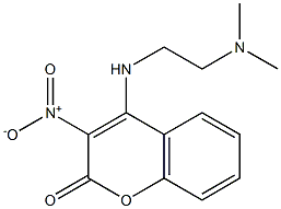 4-{[2-(dimethylamino)ethyl]amino}-3-nitro-2H-chromen-2-one Struktur