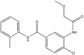 4-chloro-3-[(methoxyacetyl)amino]-N-(2-methylphenyl)benzamide Struktur