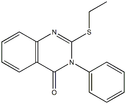 2-(ethylsulfanyl)-3-phenyl-4(3H)-quinazolinone Struktur