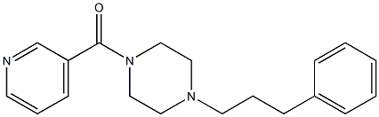 1-(3-phenylpropyl)-4-(3-pyridinylcarbonyl)piperazine Struktur