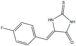 5-(4-fluorobenzylidene)-2-thioxo-4-imidazolidinone Struktur