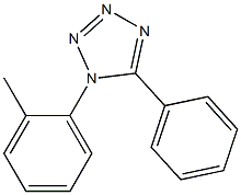 1-(2-methylphenyl)-5-phenyl-1H-tetraazole Struktur