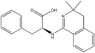 N-(3,3-dimethyl-3,4-dihydro-1-isoquinolinyl)phenylalanine Struktur