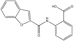 2-[(1-benzofuran-2-ylcarbonyl)amino]benzoic acid Struktur