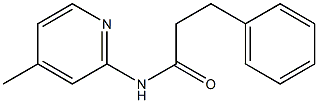 N-(4-methyl-2-pyridinyl)-3-phenylpropanamide Struktur