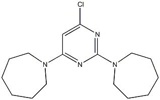 1-(4-azepan-1-yl-6-chloropyrimidin-2-yl)azepane Struktur