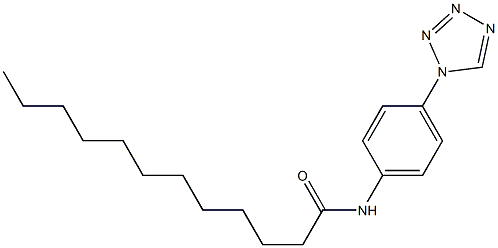 N-[4-(1H-tetraazol-1-yl)phenyl]dodecanamide Struktur