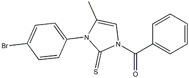 1-benzoyl-3-(4-bromophenyl)-4-methyl-1,3-dihydro-2H-imidazole-2-thione Struktur