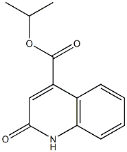 isopropyl 2-oxo-1,2-dihydro-4-quinolinecarboxylate Struktur