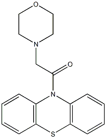 10-(4-morpholinylacetyl)-10H-phenothiazine Struktur