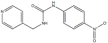 N-{4-nitrophenyl}-N'-(pyridin-4-ylmethyl)urea Struktur