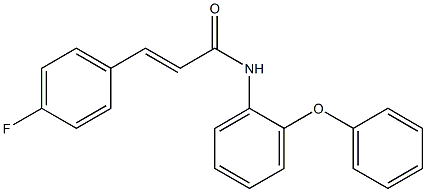 3-(4-fluorophenyl)-N-(2-phenoxyphenyl)acrylamide Struktur