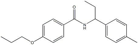 N-[1-(4-methylphenyl)propyl]-4-propoxybenzamide Struktur