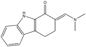 2-[(dimethylamino)methylene]-2,3,4,9-tetrahydro-1H-carbazol-1-one Struktur