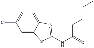 N-(6-chloro-1,3-benzothiazol-2-yl)pentanamide Struktur