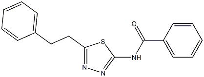 N-[5-(2-phenylethyl)-1,3,4-thiadiazol-2-yl]benzamide Struktur