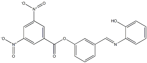 3-{[(2-hydroxyphenyl)imino]methyl}phenyl 3,5-dinitrobenzoate Struktur