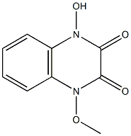 1-hydroxy-4-methoxy-1,4-dihydro-2,3-quinoxalinedione Struktur