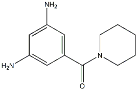 3-amino-5-(1-piperidinylcarbonyl)phenylamine Struktur