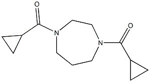 1,4-bis(cyclopropylcarbonyl)-1,4-diazepane Struktur