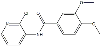 N-(2-chloro-3-pyridinyl)-3,4-dimethoxybenzamide Struktur