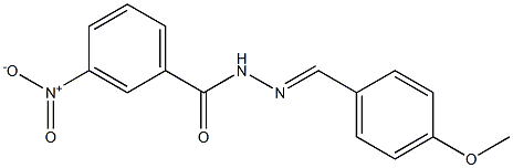 3-nitro-N'-(4-methoxybenzylidene)benzohydrazide Struktur