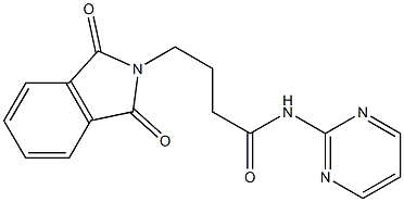 4-(1,3-dioxo-1,3-dihydro-2H-isoindol-2-yl)-N-(2-pyrimidinyl)butanamide Struktur