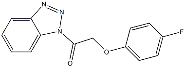 1-[(4-fluorophenoxy)acetyl]-1H-1,2,3-benzotriazole Struktur