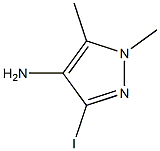 3-iodo-1,5-dimethyl-1H-pyrazol-4-ylamine Struktur