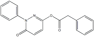 6-oxo-1-phenyl-1,6-dihydro-3-pyridazinyl phenylacetate Struktur