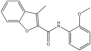 N-(2-methoxyphenyl)-3-methyl-1-benzofuran-2-carboxamide Struktur