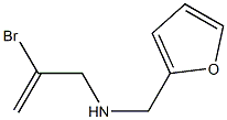 2-bromo-N-(2-furylmethyl)-2-propen-1-amine Struktur