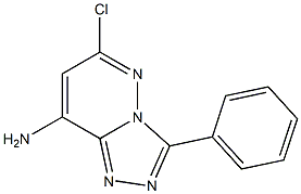 6-chloro-3-phenyl[1,2,4]triazolo[4,3-b]pyridazin-8-ylamine Struktur