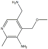 [5-amino-4-(methoxymethyl)-6-methyl-3-pyridinyl]methylamine Struktur