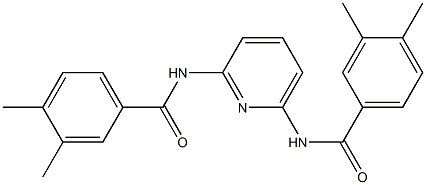 N-{6-[(3,4-dimethylbenzoyl)amino]-2-pyridinyl}-3,4-dimethylbenzamide Struktur