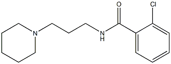 2-chloro-N-[3-(1-piperidinyl)propyl]benzamide Struktur