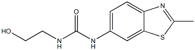 N-(2-hydroxyethyl)-N'-(2-methyl-1,3-benzothiazol-6-yl)urea Struktur