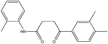 4-(3,4-dimethylphenyl)-N-(2-methylphenyl)-4-oxobutanamide Struktur