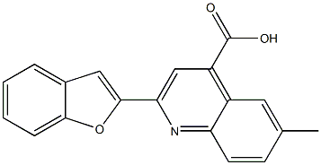 2-(1-benzofuran-2-yl)-6-methyl-4-quinolinecarboxylic acid Struktur