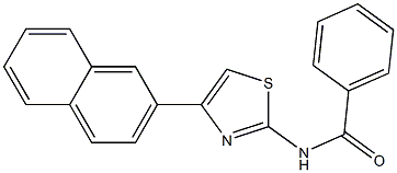 N-[4-(2-naphthyl)-1,3-thiazol-2-yl]benzamide Struktur