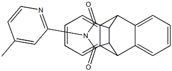 17-(4-methyl-2-pyridinyl)-17-azapentacyclo[6.6.5.0~2,7~.0~9,14~.0~15,19~]nonadeca-2,4,6,9,11,13-hexaene-16,18-dione Struktur