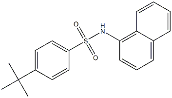 4-tert-butyl-N-(1-naphthyl)benzenesulfonamide Struktur