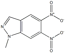 5,6-dinitro-1-methyl-1H-indazole Struktur