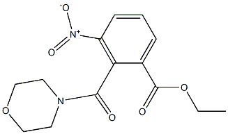 ethyl 3-nitro-2-(4-morpholinylcarbonyl)benzoate Struktur